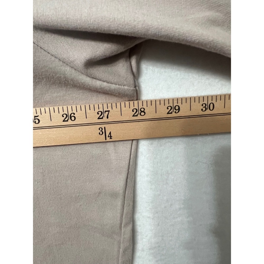 NWT Adidas Men's 2XL Long Sleeve T-Shirt Crew Neck Regular Fit Beige‎ Logo Tee - Picture 6 of 7